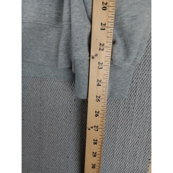 Tommy Hilfiger Hoodie Mens XL Gray Spell Out Zip Drawstring Street Casual Y2K - Picture 13 of 14